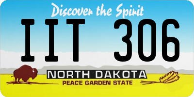 ND license plate IIT306