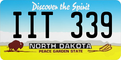 ND license plate IIT339