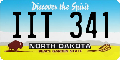 ND license plate IIT341