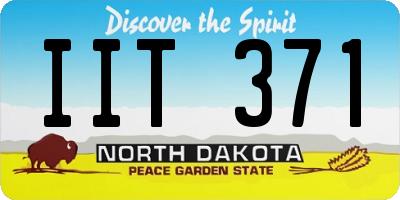 ND license plate IIT371