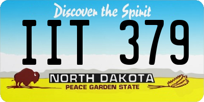 ND license plate IIT379