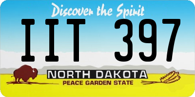 ND license plate IIT397