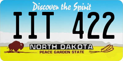 ND license plate IIT422