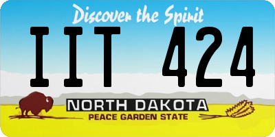 ND license plate IIT424