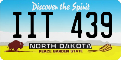 ND license plate IIT439