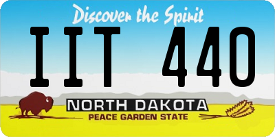 ND license plate IIT440