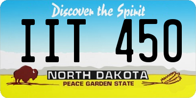 ND license plate IIT450