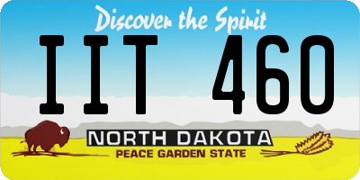 ND license plate IIT460