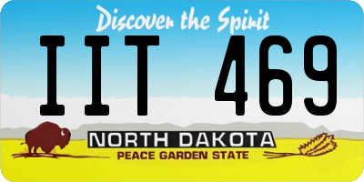ND license plate IIT469