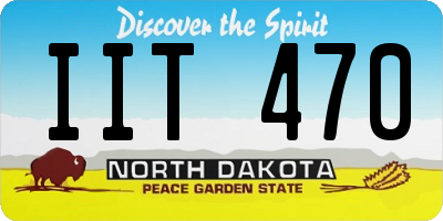 ND license plate IIT470