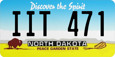 ND license plate IIT471