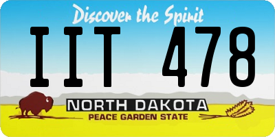 ND license plate IIT478