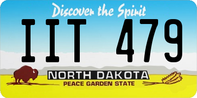 ND license plate IIT479