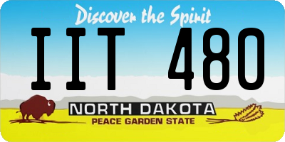 ND license plate IIT480