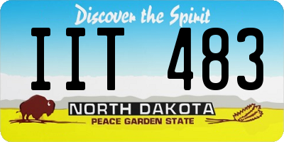 ND license plate IIT483
