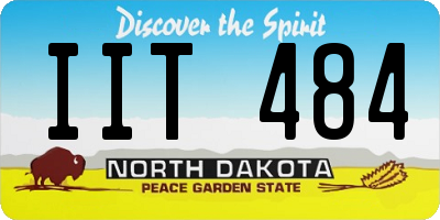 ND license plate IIT484