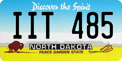ND license plate IIT485