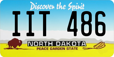 ND license plate IIT486