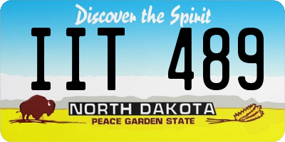 ND license plate IIT489