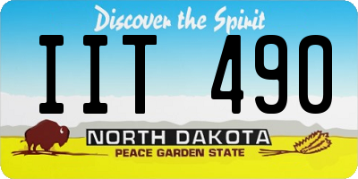 ND license plate IIT490