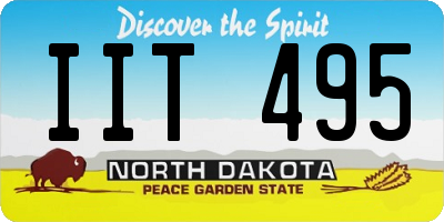 ND license plate IIT495