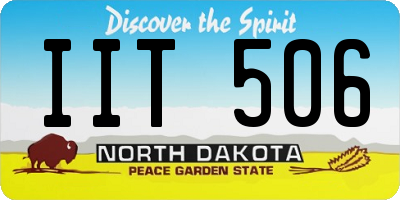 ND license plate IIT506
