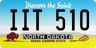 ND license plate IIT510