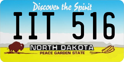ND license plate IIT516