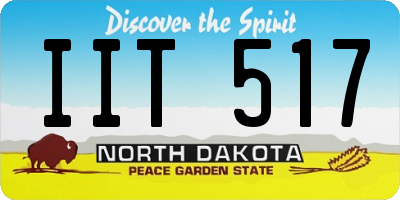 ND license plate IIT517