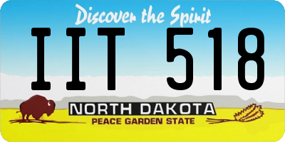 ND license plate IIT518