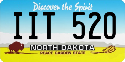 ND license plate IIT520