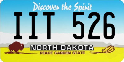 ND license plate IIT526