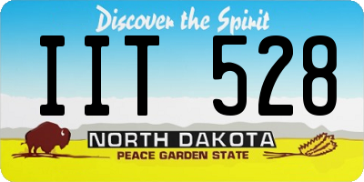 ND license plate IIT528