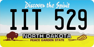 ND license plate IIT529