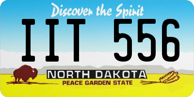 ND license plate IIT556