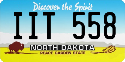ND license plate IIT558