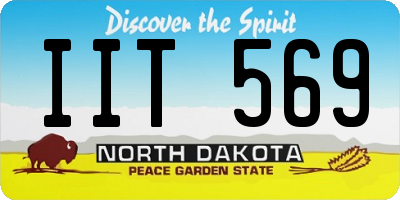 ND license plate IIT569