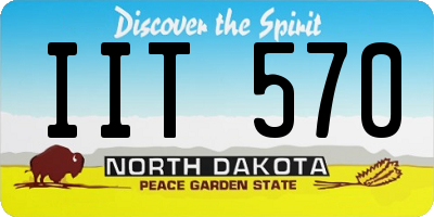 ND license plate IIT570