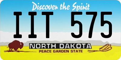ND license plate IIT575