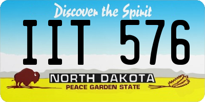 ND license plate IIT576