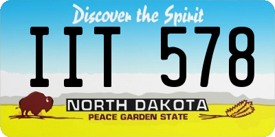 ND license plate IIT578