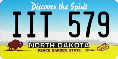 ND license plate IIT579