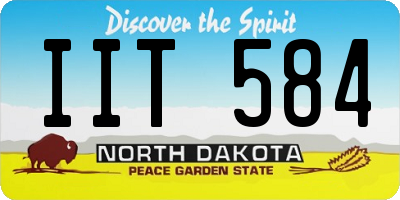 ND license plate IIT584