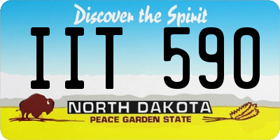 ND license plate IIT590