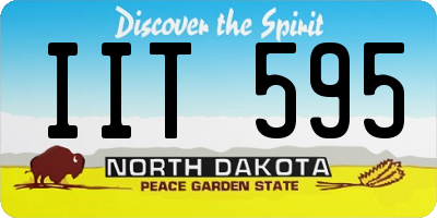 ND license plate IIT595