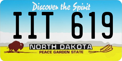 ND license plate IIT619