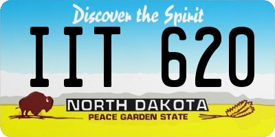 ND license plate IIT620