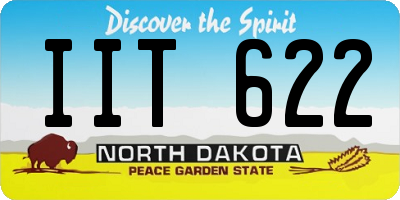 ND license plate IIT622