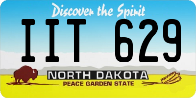 ND license plate IIT629