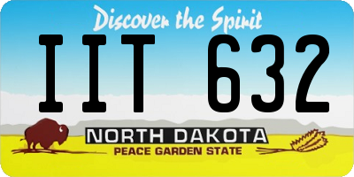 ND license plate IIT632